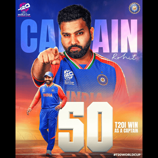 Captain Rohit T20 World Cup Poster