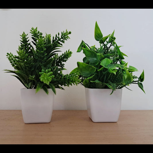 Set of 2 Faux Potted Plant