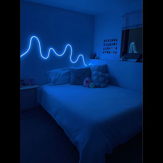 Ice Blue Neon Light with Adapter