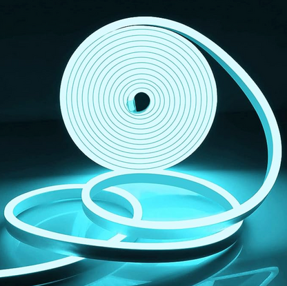 Ice Blue Neon Light with Adapter