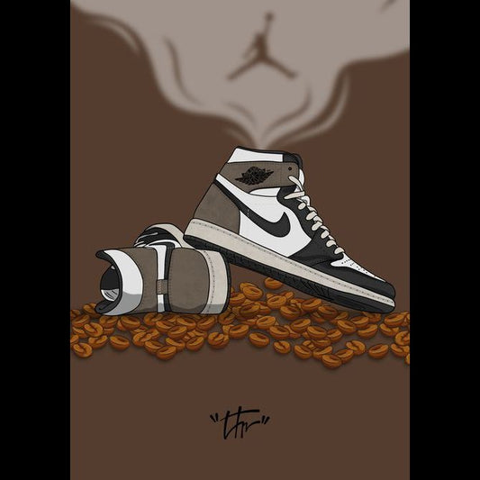 Mocha Jordan Sneaker Poster