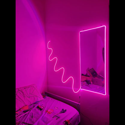Hot Pink Neon Light with Adapter